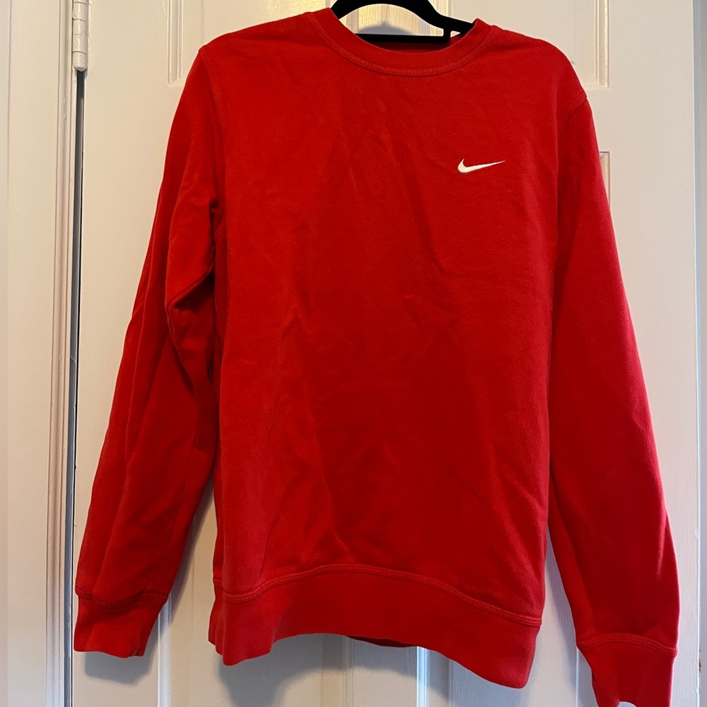 Red Nike Crewneck